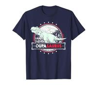 OupaSaurus T-Rex Tshirt for Oupa Funny Men Fathers Day Oupa T-Shirt, Men, Navy Blue, Medium