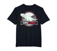 OupaSaurus T-Rex Tshirt for Oupa Funny Men Fathers Day Oupa T-Shirt, Men's Big and Tall, Black, 3X Tall