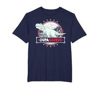 OupaSaurus T-Rex Tshirt for Oupa Funny Men Fathers Day Oupa T-Shirt, Men's Big and Tall, Navy Blue, 3X Tall