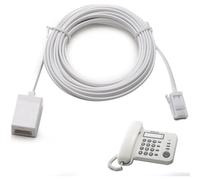 Oupdate 5M BT Telephone Extension Cable, 6P4C BT Male to Female Extension Cable Straight Through Phone Cables for Landline, UK Landline Phone Cord for Home and Office RJ11 Fax Modem Extender