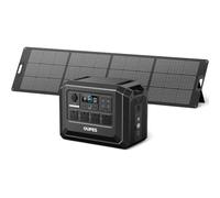 OUPES Mega 1 Lite Solar Power Station with 240W Solar Panel, 2000W 1024Wh | 4500W Surge, Fully Charged in 46 Mins, 140W USB-C PD Ports & 800W Solar Charge, LFP Battery for Outdoor Camping, Home Backup