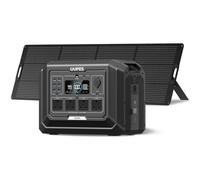 OUPES Mega 1 Portable Power Station & 240W Solar Panel Kit, 1024Wh Solar Generator, 2000W(4500W peak) AC/Fast Charge 0-80% in 36 Min, Expandable to 5kWh, UPS, Backup Power for Home, Camping, Off-grid