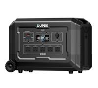 OUPES Mega 3 Portable Power Station - 3072Wh Solar Generator, LiFePO4 Battery w/ 5 3600W(7000W Peak) AC Outlets, 48 Min Fast Charge, Extendable to 15kWh for Home Backup, Camping, Off-Grid, Travel, RV
