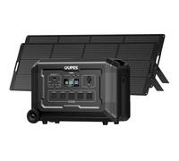 OUPES Mega 3 Portable Power Station with 2x 240W Solar Panels, 3072Wh Solar Generator, 3600W(7000W Peak) AC/48 Min Fast Charge, Expandable to 15kWh, Backup Power with UPS for Home, Camping, Off-grid