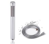 Oupukle Shower Head and Hose Set 1.5M, All Copper Handheld Shower Head Universal High Pressure with 1 Spray Modes for Low Water Pressure（Round）