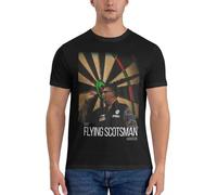 OUQIAO Gary-The-Flying-Scotsman-Anderson-Darts-Classic-T-Shirt-Boys-t-Shirts-Funny-t-Shirt-Korean Black XL