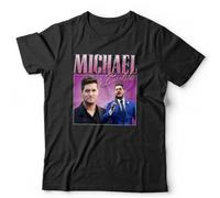 OUQIAO Michael-Buble-Appreciation-Tshirt-Unisex-Christmas Black XL