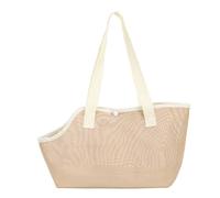 ouquckl Cat Backpack, Pet Cats Carrier Legs Out Shoulder Bag Soft Big Capacity with Button Pet Carrier Sightseeing Outing Bag