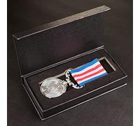 Our 25th Silver Wedding Anniversary Medal in Presentation Case. Long/Distinguished Service and Bravery in the Field. Antique Silver. Gift/Present Husband/Wife 25 Years