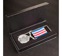 The Commemorative Coin Company Our 40th Ruby Wedding Anniversary Medal in Presentation Case. Long/Distinguished Service and Bravery in the Field. Silver. Gift/Present Husband/Wife 40 Years,Full Size