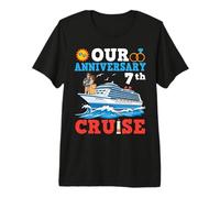 Our 7th Anniversary Cruise Wedding Milestone Couple Vacation Premium T-Shirt