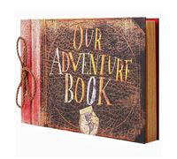 Our Adventure Book, Photo Album Scrapbooking DIY Photo Album 10.24 x 7.09 inch Memory Book with Travel Album, Valentine's Day Gift Couple Gifts for Men Couple Boyfriend Gifts Anniversary, Christmas