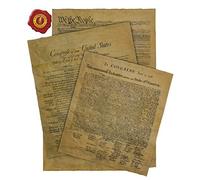 Our Amendments Documents of Freedom Bundle. Declaration of Independence, United States Constitution and the Bill of Rights. Reduced in size for ease in framing, America's 250th Anniversary