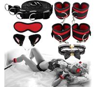 Our Bed Restraint Device Uses Fabric with Smooth Edges Sweatshirt C/2G | Restraint Kit, Adjustable Bed Sex Strap, Adult Wrist Women's Set Handcuffs, Eye Masks, Toy Set, Super Large Bed Game Bed
