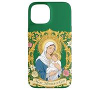 Our Blessed Mary Mother God Baby Jesus Child Catholic Case for iPhone 15