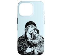 Our Blessed Mother Mary and Child Mater Amabilis Catholic Case for iPhone 16 Pro