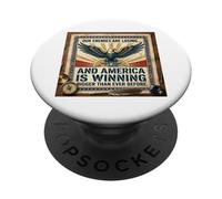 Our enemies are losing and America is winning bigger PopSockets Adhesive PopGrip