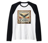 Our Enemies are Losing and America is Winning Bigger Raglan Baseball Tee