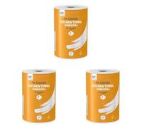 Our Essentials by Amazon Kitchen Towel Jumbo Roll 3 Pack, 2-Ply, 240 Sheets