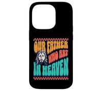 Our Father Who Art In Heaven Fun God Retro Font Jesus Love Case for iPhone 14 Pro