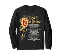 Our Father Who Art in Heaven Prayer Catholic Long Sleeve T-Shirt