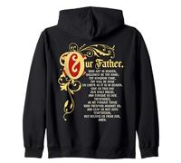 Our Father Who Art in Heaven Prayer Catholic Zip Hoodie