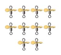 our fave 10Pcs Plug Casting Fly Propeller Spinnerbait Topwater Fishing Lures Stainless Spinnerbait Props Fishing Lures