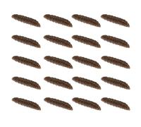 our fave 20Pcs Floating Fishing Baits 4cm Length Simulation Grub Soft Baits Maggot Lures for Various Water Conditions Maggot Lures