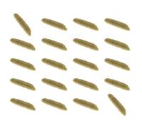 our fave 20Pcs Floating Fishing Baits 4cm Length Simulation Grub Soft Baits Maggot Lures for Various Water Conditions Maggot Lures