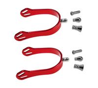 our fave Aluminum Alloy Horse Training Spur with 4 Interchangeable Head Horse Boot Spur Decoration Easy to Installation Western Boy