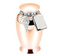 our fave Art Cremation Jar for Ashes Small Size Casket Secure and Graceful Family Commemorative Ashes Urn Aluminum Alloy Pet Urn