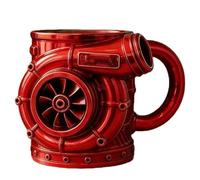 our fave Automotive Theme Stainless Steel Coffee Cup 3D Mechanical Engine Mug Fathers Day or Birthday Holiday Present Creative Turbocharger Mugs