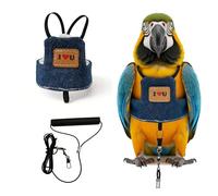 our fave Bird Harness Vest with Leash for Small to Mediums Parrots Flight Training Clothes for Walking and Exercise Small Bird Training Gear