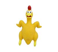 our fave Chicken Shape Squeaker Toy Dotted Pattern Chew Resistant Latex Chicken Toy Interactively Pet Supply Lovely Dog Squeaker