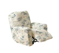 our fave Complete Set 4PCS Armchair Covers Flexible Textiled with Artistic Prints Spandex Blend Armchair Covers 1Set Stretch Sofa Cover
