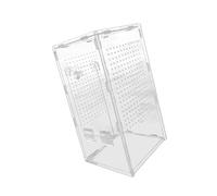 our fave Componentized Clear Polyacrylate Webspinner Pen Secure Swiveled Feeding Door Ideal for Spiders Scorpions Escape Proof Polyacrylate Herpeton Terrariums