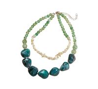 our fave Contemporary Layering Acrylic Necklace Unique Square Circlet Combination Vintage Aesthetic Fashion Statement Neckchain Fashionable Clavicle Chain
