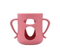 our fave Feeding Bottle Protective Sleeve Silicone Grip Handle Prevents Dropping and Breakage Silicone Bottle Cover with Handle