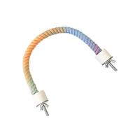 our fave Gradients Bird Rope Perch Stand Bendable Climbing Rope Toy for Parrots Cockatiels Parakeets Budgies Lovebirds Swing