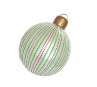 our fave Large Striped Inflatable Christmas Sphere for Front Yard Deck Decorations Sturdy PVC Holiday Display Yard Decors Inflatable Christmas Ball Striped Decorations