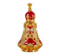 our fave Luxury Glass Essential Oil Bottle with Intricate Arabic Type Empty Metal Perfumes Bottle for Travel and Home Use Essential Oil Glass Arabic Fashion Scent