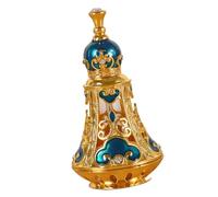 our fave Luxury Glass Essential Oil Bottle with Intricate Arabic Type Empty Metal Perfumes Bottle for Travel and Home Use Essential Oil Glass Arabic Fashion Scent