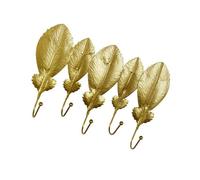 our fave Modern Golden Shaped Iron Hook Coat Hanger Easy Installation High Capacity Coat Rack Bathroom Decoration Space Saving Gold Hook