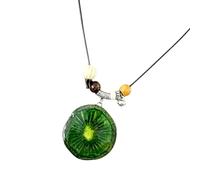 our fave Pendant Necklace with Beaded Cord and Fruit Charm Accent, E