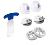 our fave Pool Jets Threaded Drain Plug and Water Inlet Quick Connecting Pool Inlet Fitting Set for Flows Management in Pools Jets Nozzle and Drain Plug