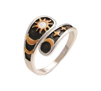 our fave Sturdy Adjustable Copper Rings Featuring Moons Star Sun Design for Versatile Everyday Wear and Gift Jewelry
