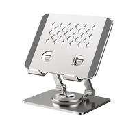 our fave Stylish Metal Stand Foldable & Adjustable Tablets Stand For 4-12.9inch Phones And Tablets Flexible Holder NonSlip Silicone Grip
