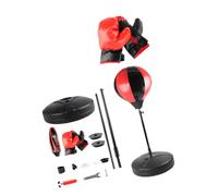our fave Synthetic Leather Punching Ball Stand with Sturdy Metal Frame and Comfortable Gloves for Stress Relief Hand Eye Coordination Trainer