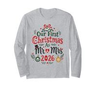 Our First Christmas As Mr & Mrs 2026 Newlywed Couple Long Sleeve T-Shirt