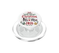 Our First Christmas As Mr & Mrs 2026 Newlywed Couple PopSockets PopGrip for MagSafe
